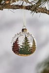 Terrain Evergreen Forest Glass Globe Ornament