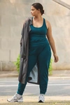 Beyond Yoga Space Dye Commuter Midi Joggers In Blue