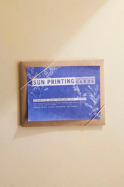 Terrain Sun Printing, Card + Envelope Kit In Blue