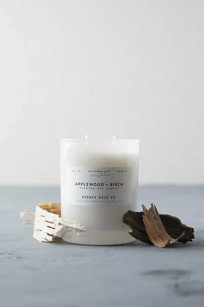 Terrain Sydney Hale Candle, Applewood + Birch In White