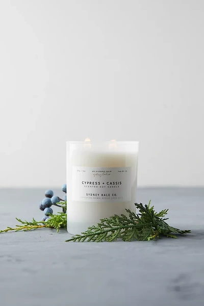 Terrain Sydney Hale Candle, Cypress + Cassis In White