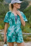 Sweaty Betty Anytime Short-sleeve Romper In Multicolor
