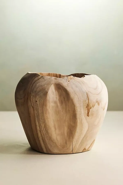 Terrain Teak Root Shoulder Planter