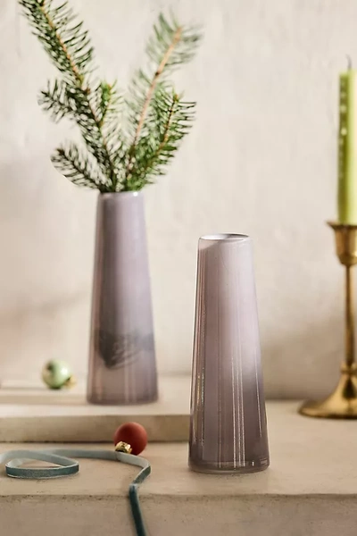 Terrain Taper Colorful Vases, Set Of 2 In Metallic