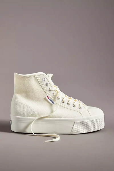 Superga 2708 High Top Sneakers In Beige