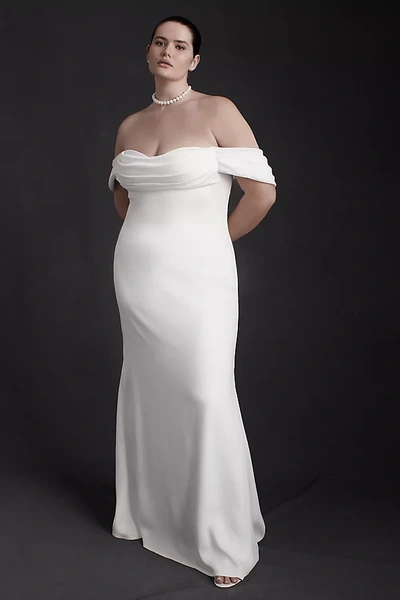 Tadashi Shoji Tadashi Amy Gown In White