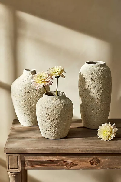 Terrain Textured Cream Vase