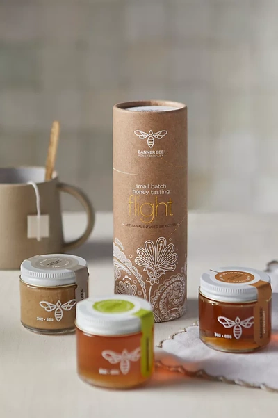 Terrain Tea Lover's Honey Flight, Set Of 3 In Brown