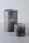 Terrain Textured Glass Candle, Tobacco Bark