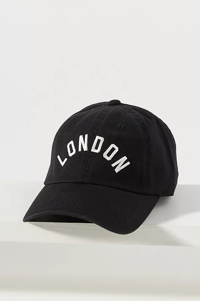 By Anthropologie The Wanderlust London Baseball Cap In Black