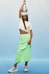 By Anthropologie The Tilda Maxi Slip Skirt In Mint