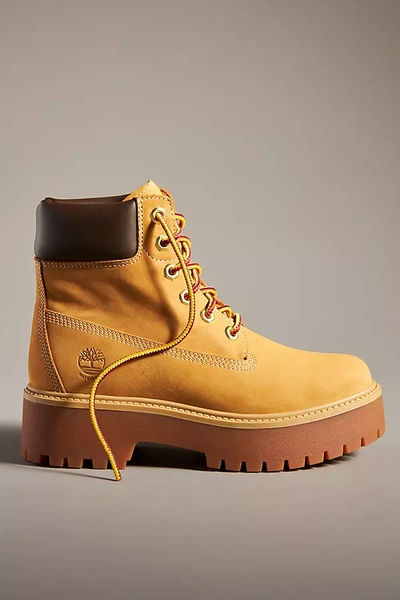 Timberland Stone Street Boots In Yellow