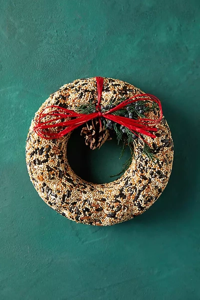 Terrain Bird Seed Wreath In Gold