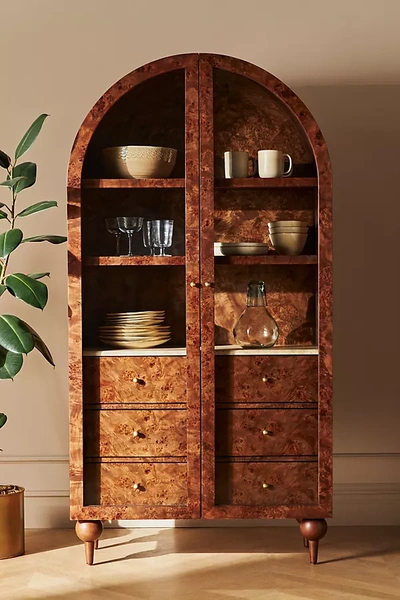 Anthropologie Fern Storage Cabinet In Brown