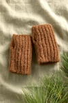 Terrain Fingerless Wool Gloves In Brown