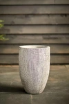 Terrain Fiber Concrete Textured Tall Planter, 14"