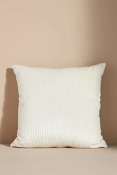 Anthropologie Fiora Ribbed Velvet Pillow