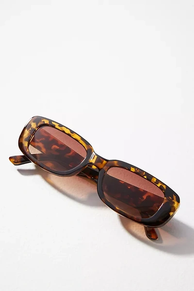 Fifth & Ninth Milan Rectangle Sunglasses In Brown