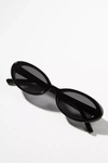 Fifth & Ninth Taya 53mm Polarized Oval Sunglasses In Black