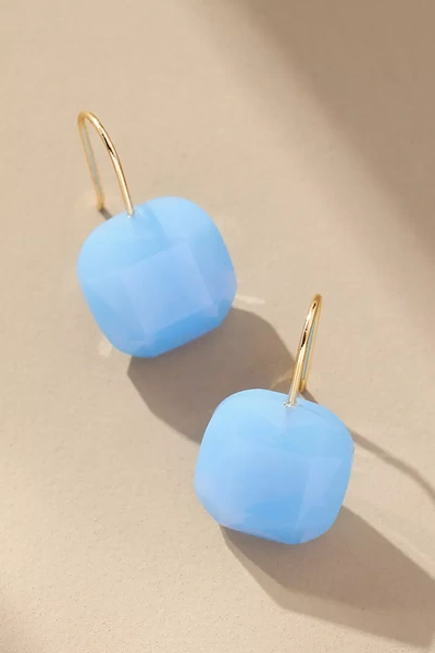 By Anthropologie Floating Crystal Earrings In Blue