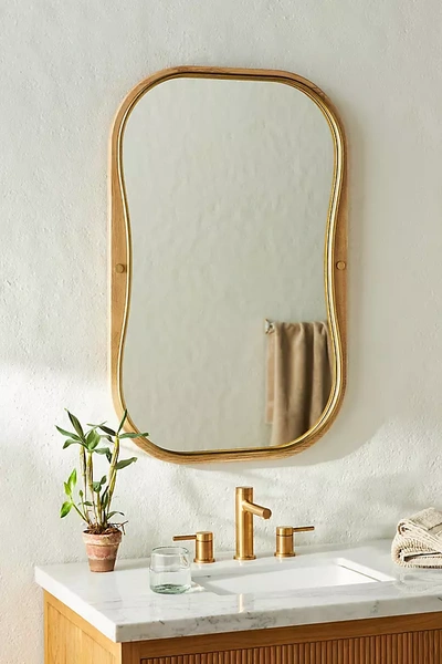 Anthropologie Andrea Mirror In Gold
