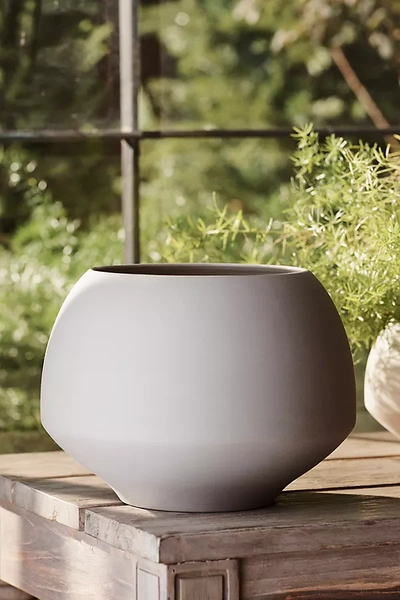Terrain Ceramic Milo Planter, 6" In White