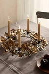 TERRAIN FLORAL IRON WREATH CANDELABRA