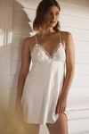 Flora Nikrooz Kylie Charmeuse Wrap With Lace In White