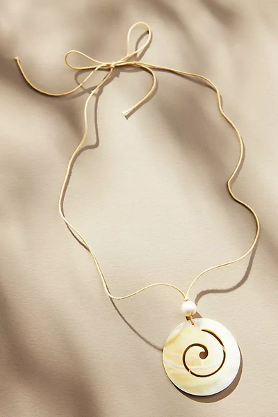 Frasier Sterling Ibiza Cord Necklace In Beige