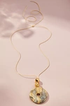 Frasier Sterling Speckled Stone Necklace In White