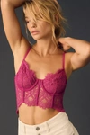 Anthropologie Giselle Lace Bustier In Purple