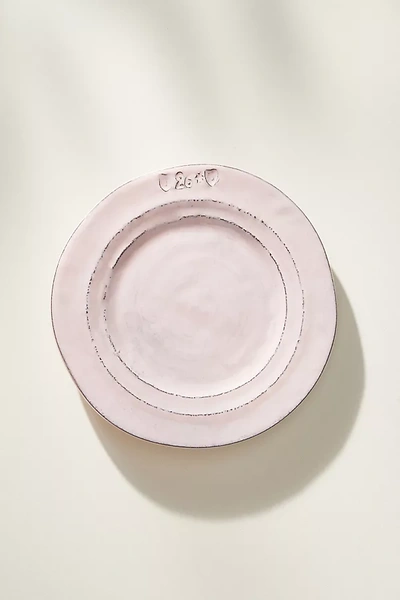 Anthropologie Glenna Bread Plates, Set Of 4 In Pink