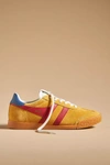 Gola Elan Sneaker In Sun/deep Red/moonlight, Women's At Urban Outfitters In Yellow