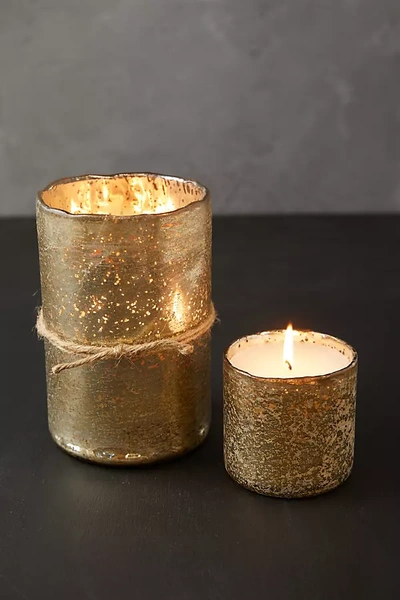 Terrain Gold Mercury Glass Candle, Ginger Patchouli