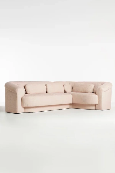 Anthropologie Gwen Sectional In Pink