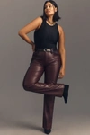 Good American Better Than Leather Faux Leather Good Icon Pants In Purple
