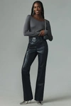 Good American Better Than Leather Faux Leather Good Icon Pants In Blue