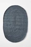 Anthropologie Handwoven Lorne Oval Rug In Blue