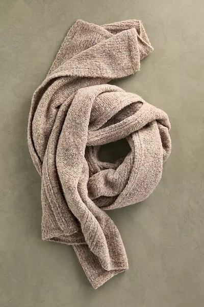 Terrain Heathered Wool Shawl In Beige