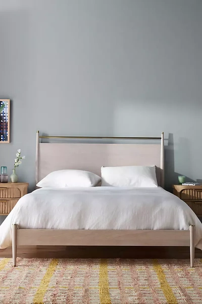 Anthropologie Hemming Bed In White