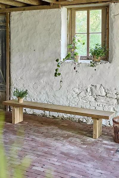 Terrain Horizon Teak Dining Bench In Neutral