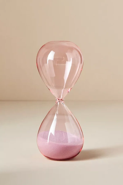 Designworks Ink Hourglass Sand Timer In Pink