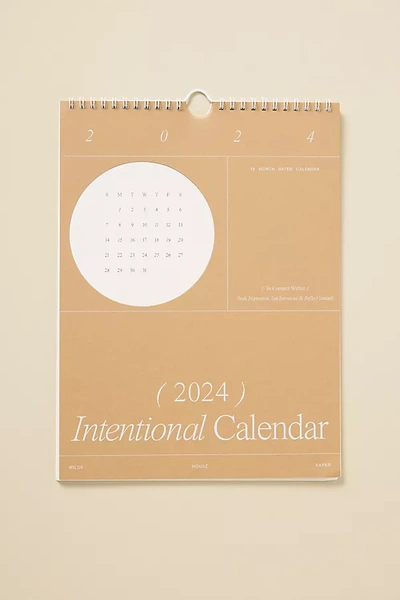 Wilde House Paper Intentional Calendar 2024 In Neutral