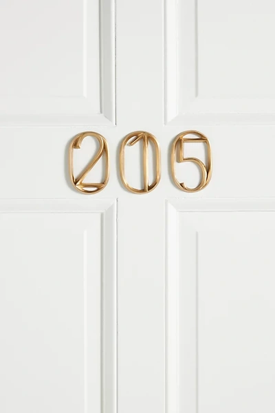 Anthropologie Jade House Numbers In Gold
