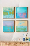 Anthropologie Abstract Pop 1 Wall Art In Blue