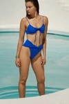 Agua Bendita Freye Underwire Bikini Top In Blue