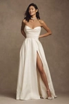 JENNY YOO PRESTON STRAPLESS BALL-SKIRT TAFFETA WEDDING GOWN