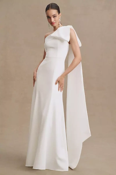 Jenny Yoo Tabitha One-shoulder Wedding Gown In White