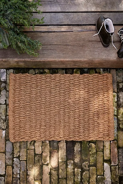 Terrain Jumbo Knot Coir Doormat In Brown
