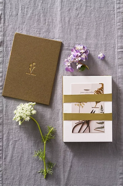 Terrain June & December Field Flower Press In Green